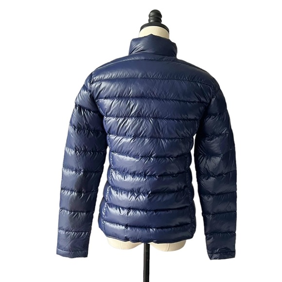 J McLaughlin Packable Down Navy Puffer Jacket | SMALL - Picture 3 of 9